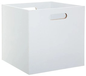 Úložný box Wood, 31x31x31 cm, biela