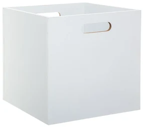 Úložný box Wood, 31x31x31 cm, biela