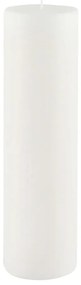Biela sviečka Ego Dekor Cylinder Pure, doba horenia 75 h