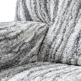Bielastické poťahy OCEANO NOVÉ šedo-modré relaxačné kreslo (š. 70 - 90 cm)
