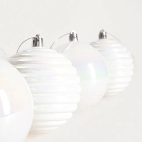 Závesná vianočná dekoráciá GEMMA biela 754968 (4 ks)