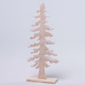 Vianočný stromček drevený natural 13x5x30CM