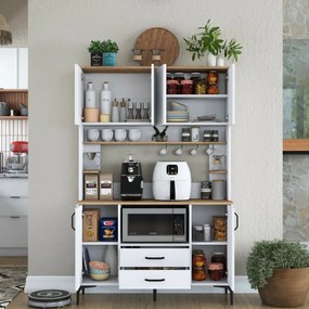 Skriňa Jedy Walnut and White