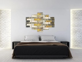Obraz - Dekor s textúrami (150x105 cm)
