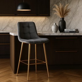 PROXIMA.store - Jedálenská barová stolička ARIEL FARBA: sivá