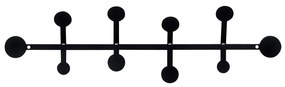 Nástěnný věšák Hook 70 cm černý