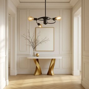 Toolight - Stropná lampa 3xE27 60W APP740-3CP, čierna, OSW-01105