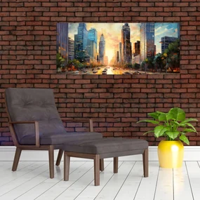 Obraz - Maľba mesta (120x50 cm)