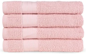 Ružové froté bavlnené uteráky v súprave 4 ks 50x100 cm – Good Morning