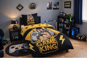 TipTrade Bavlnené obliečky 140x200 + 70x90 cm - Gamer King
