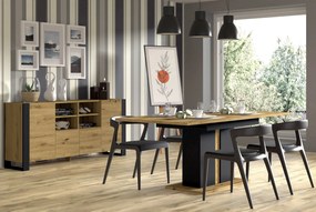 Skrinka Montana 188 (dub artisan + matná čierna). Vlastná spoľahlivá doprava až k Vám domov. 1085845