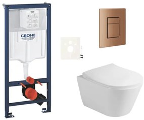 Závesný wc set do ľahkých stien / predstenová montáž Glacera Ava SIKOGRSAVASCDL0