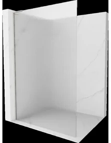 Mexen Kioto L sprchová stena Walk-in 100 x 200 cm, matné, brúsený nikl - 800-100-103-97-09