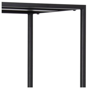 Čierna kovová knižnica 70x185 cm Newcastle – Actona