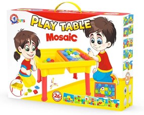 Technok Herný vzdelávací stolík - puzzle, mozaika 2v1 farebná