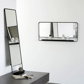 House Doctor Zrkadlo s policou CHIC čierne V.110 cm