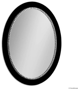 Zrkadlo Bracelet Owal Black Rozmer: 60 x 83 cm