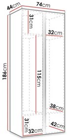 Predsieň Tovenaz  (dub artisan + čierna). Vlastná spoľahlivá doprava až k Vám domov. 1123060