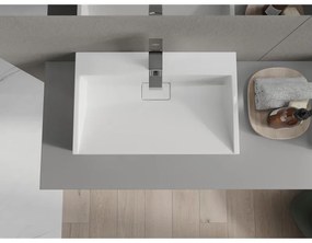 Mexen Ava, umývadlo na dosku z konglomerátu 60 x 38 cm, biela, 23016001