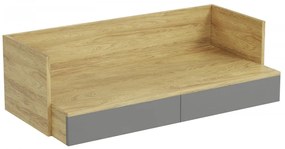 Stôl MOBIUS 2S prírodný orech/sivý