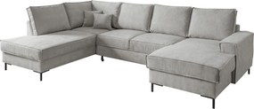 XXXLutz SEDACIA SÚPRAVA, textil, strieborná MID.YOU - Sedačky - 002310021728