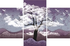 Obraz - Strom v oblakoch (90x60 cm)