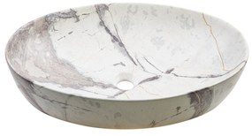 Invena Kafe, umývadlo na dosku 620x420x140 mm, imitácia kameňa-béžová matná, INV-CE-62-721-C