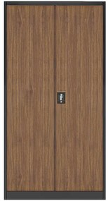 Skriňa Jan H kovová antracit/orech