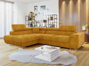 Rohová sedacia súprava Terazuro (medová)