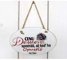 MAKRO - Tabulka s nápisom 14x23cm