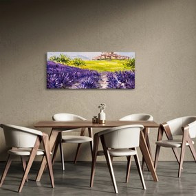 Obraz - Provance, Francúzsko, olejomaľba (120x50 cm)
