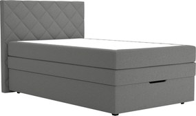 XXXLutz BOXSPRINGOVÁ POSTEĽ, 120/200 cm, sivá Blanar - Postele - 002648016001