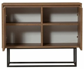 Skrinka Zuri Walnut and Black