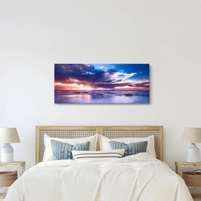Obraz - Západ slnka pri mori (120x50 cm)
