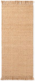 Obojstranný/ručne tkaný jutový behúň v prírodnej farbe 80x300 cm Fjord – Hanse Home