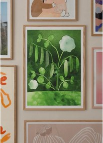 Plagát 50x70 cm Peas in Bloom – Anna Ravn Bjørn – The Poster Club
