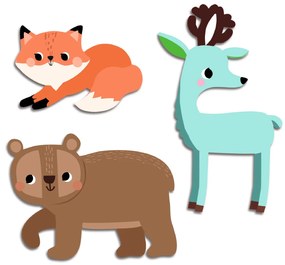 Moje prvé samolepky - lesné zvieratká