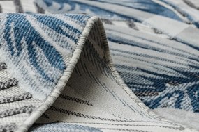 Dywany Łuszczów, Kusový koberec Botanic 65242 Feathers grey – na von aj na doma, 176x270, modrá, chodba / predsieň