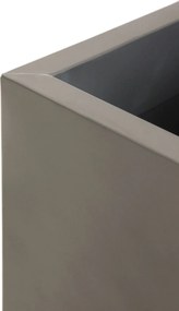 Kvetináč BLOCK, pozink, výška 80 cm, strieborný, vr. zavlaž. systému