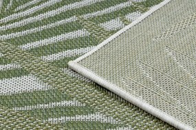 Koberec SISAL SION palmové listy, tropický 2837 ecru / zelená