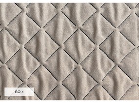 Béžová čalúnená dvojlôžková posteľ s úložným priestorom s roštom 140x200 cm Sleepy Luna – Miuform