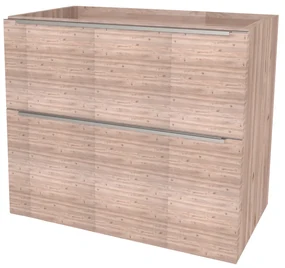 Mereo, Mereo Mailo, kúpeľňová skrinka 81 cm, chróm madlo, Multidecor, Dub Nelson, MER-CN591SDNLS