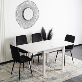 JAKS Rozkladací stôl 80 - 160cm Max biely 2/2