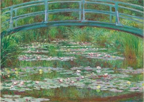 Sklenený obraz - Claude Monet, The Japanese Footbridge, reprodukcia (70x50 cm)