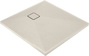 Deante Štvorcová sprchová vanička Correo 90x90 cm, granit, béžová - KQR 541B