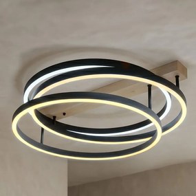 Toolight Toolight, LED stropné svietidlo, 60cm, 70W, 4000K, 3000lm, SWE058-C, čierna matná, OSW-20158
