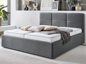 Posteľ Domango 180x200 cm, stredne šedá látka