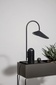 Stolová lampa Arum – čierna