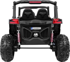 Ramiz Elektrická bugina SuperStar pre deti maskáčová + MP4 + pohon 4x4 + diaľkové ovládanie + batožinový priestor + LED + zámok dverí