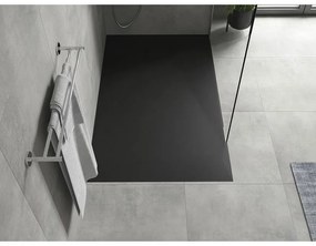 Mexen Hugo, SMC obdĺžniková sprchová vanička 140 x 70 cm, čierna matná, 42707014